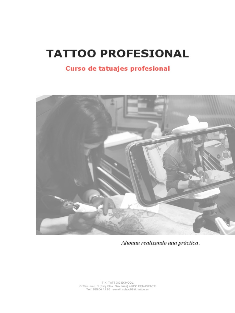 Curso Tattoo Pro TEMARIO | PDF