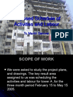 Proposed Schedule of Activities and Labour
