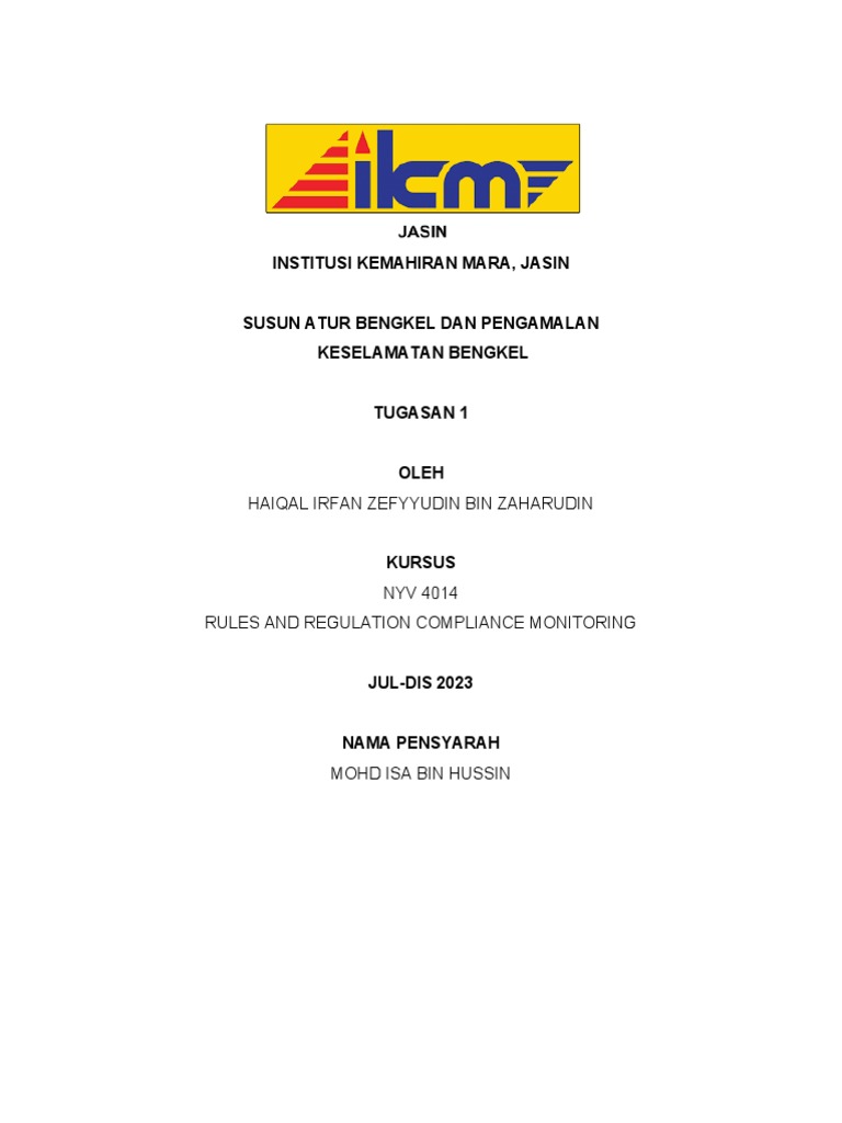 Pelan Susun Atur Bengkel Kereta 2023 | PDF | Bisnis