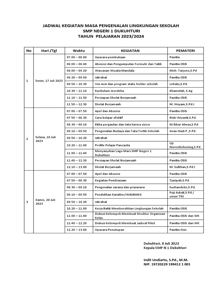 Jadwal mpls dan petugas mpls pdf