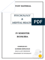 Iv Sem Unit I Introduction Mental Heatlh