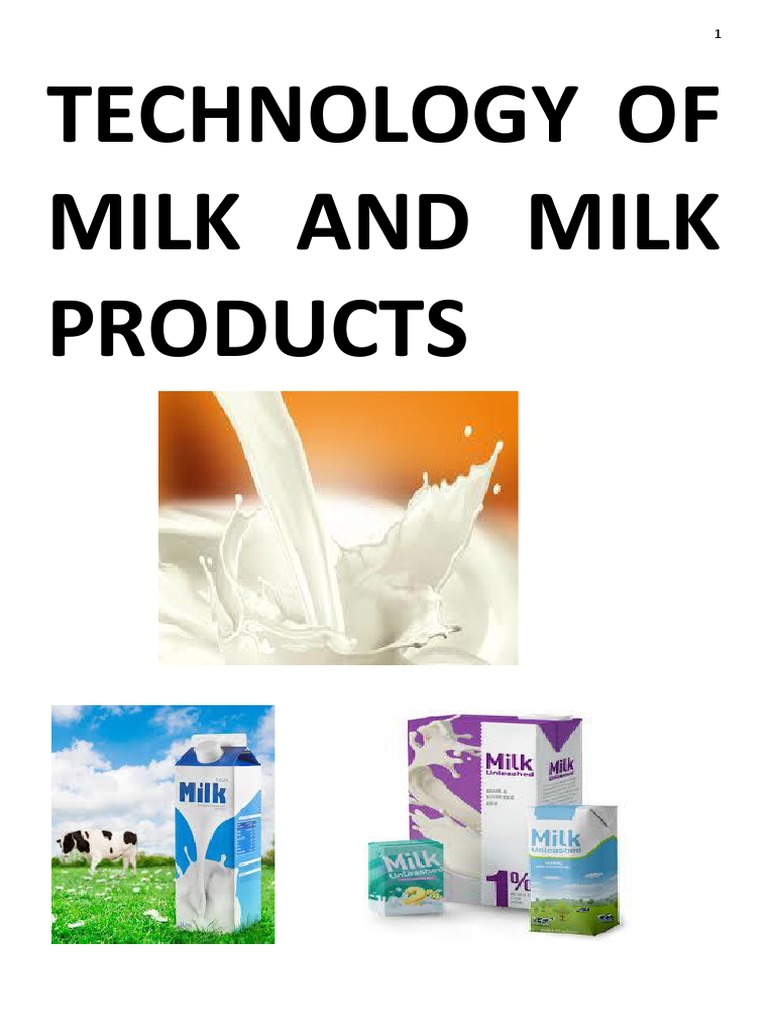 Milk and Milk Products PDF Milk Cheese