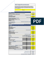 Budget Review Worksheet