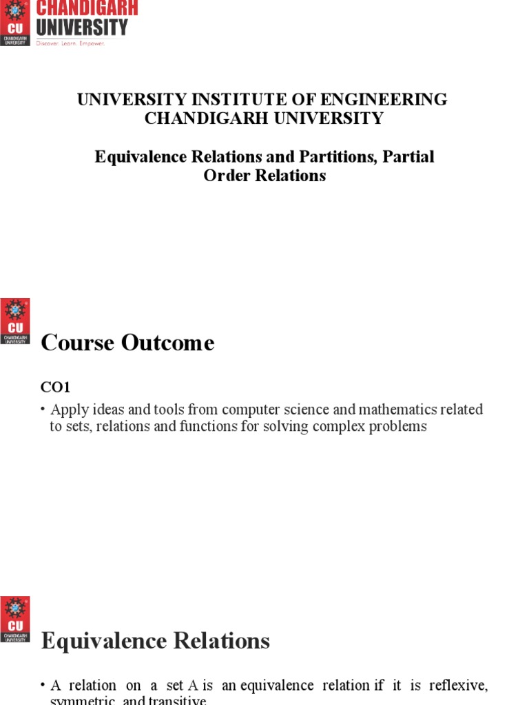 Equivalence Relations and Partitions in Math | PDF | Abstract Algebra ...