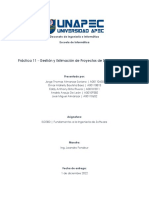Práctica 11 - Gestión y Estimación de Proyectos de Software (Parte I)