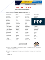 Aprendizaje Esperado: Aplica Las Reglas Ortográficas de La B y V