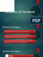 Measures of Variation