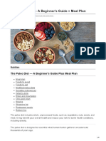 The Paleo Diet A Beginners Guide Meal Plan