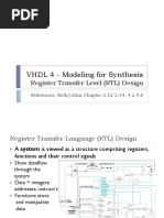 VHDL 4 RTL Models