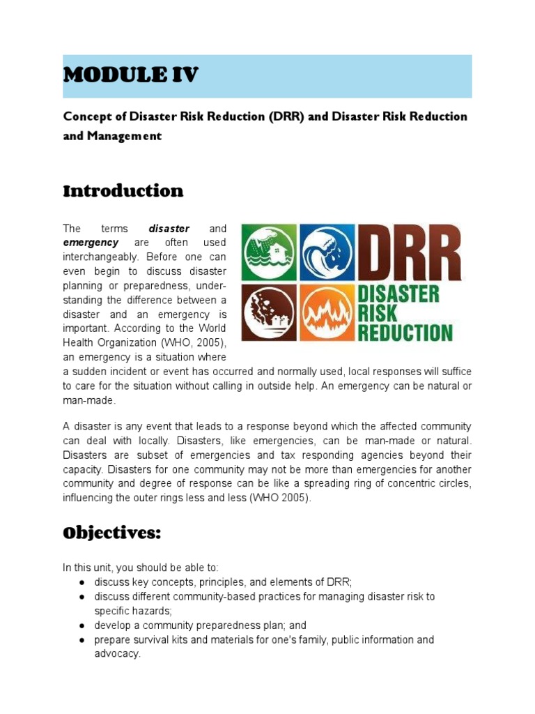 Types of Disaster Risk Management | PDF | Hazards | Emergency Management