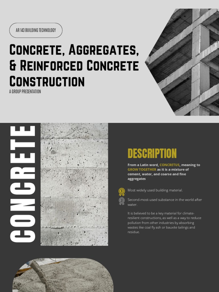 Building Technology 1 Concrete Aggregates Pdf Concrete Building