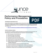 BSBHRM411 Case Study - Bounce Fitness Performance Management Policy and Procedures V2021.1
