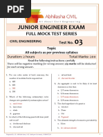 Full Mock Test Series 03 Answer