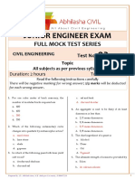 Full Mock Test Series 03 Answer