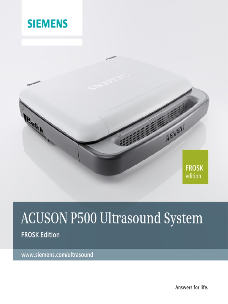 US ACUSON P500 FROSK Ultrasound Brochure | PDF | Siemens | Point Of Sale