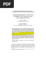 Gay and Behind Bars - Life Stories of Filipino Gay Prisoners in The Leyte Regional Prison