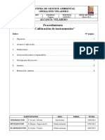 Proc Calibración de Instrumentos