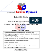 Soal Grand Final Jso B.ing Level 3