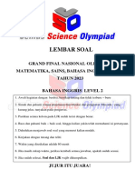 Soal Grand Final Jso B.ing Level 2