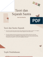 Teori Dan Sejarah Sastra