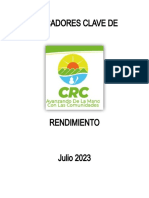 Indicadores Clave de Rendimiento CRC