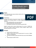 Tugas Praktik Mandiri Sesi 3: Membuat Problem Statement