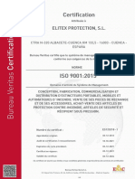 Certificado Iso 9001 FR 05 22