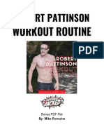 Robert Pattinson Workout PDF