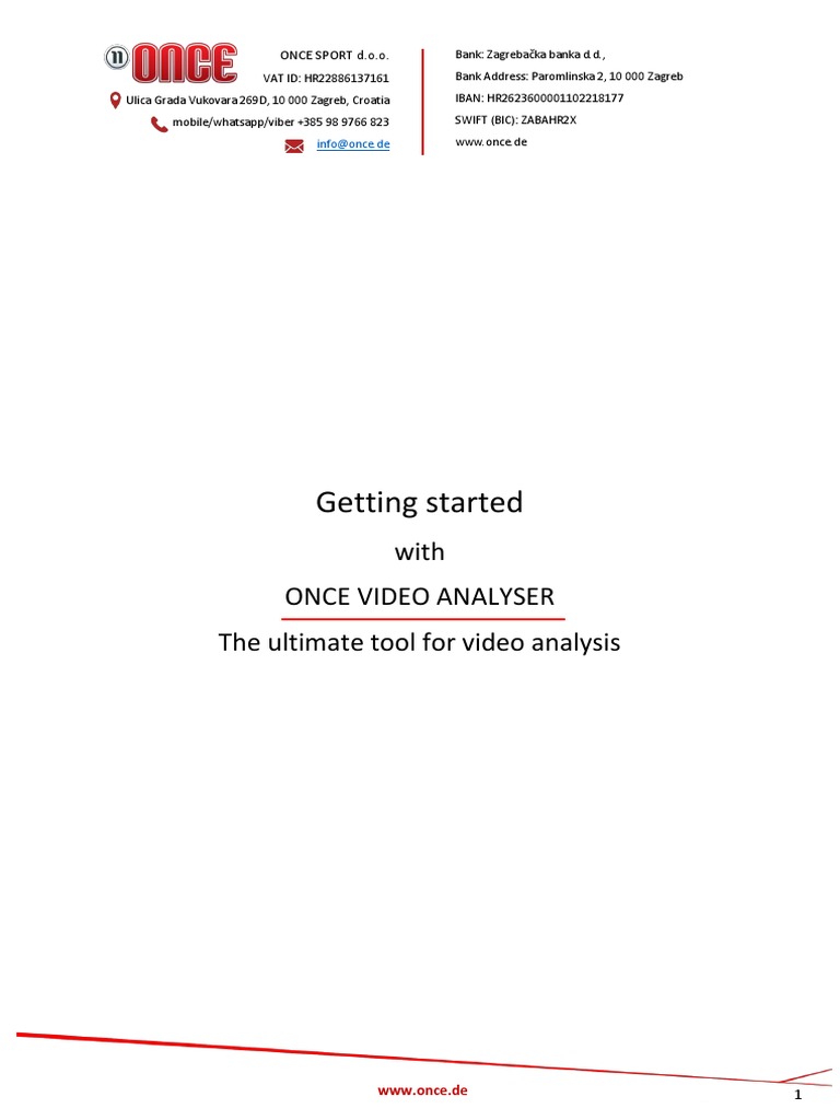 Getting Started With Once Video Analyser | Download Free PDF | Mac Os X ...