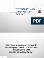 Acidentes Com Animais Peçonhentos No Brasil