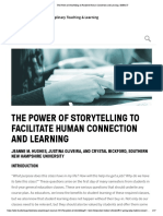 The Power of Storytelling To Facilitate Human Connection and Learning - IMPACT