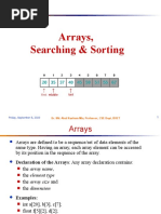 02 Arrays Searching Sorting