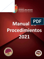 Manual de Procedimientos 2021 Fge