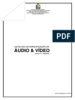 Catálogo de Especificação de Áudio Vídeo Mesa