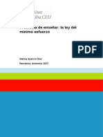 LA LEY DEL MÍNIMO ESFUERZO. Autora: Marina Aparicio Diez .