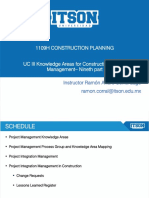 UC III Knowledge Areas For Construction Project Management - Nineth Part