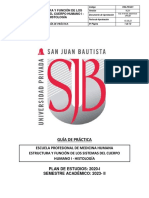 G.P. Estructura y Función de Los Sistemas Del Cuerpo Humano I Histología 2023-II