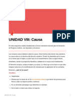 UNIDAD VIII Causa