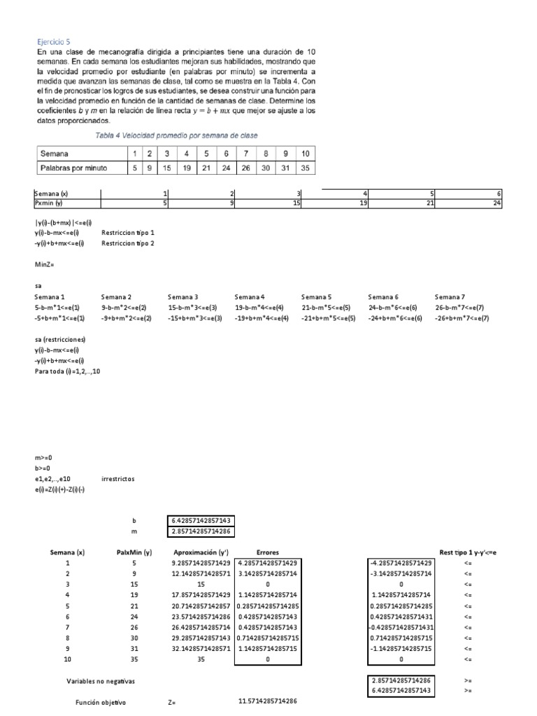 Ejercicio 5 Taller 1 IO | PDF