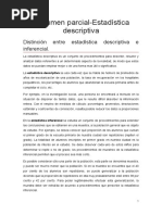 Resumen Estadistica Descriptiva - Primer Parcial