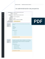 Examen, Semana-1 Procesos en La Administración de Proyectos