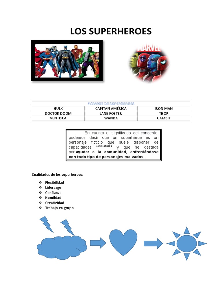 Los Superheroes PDF