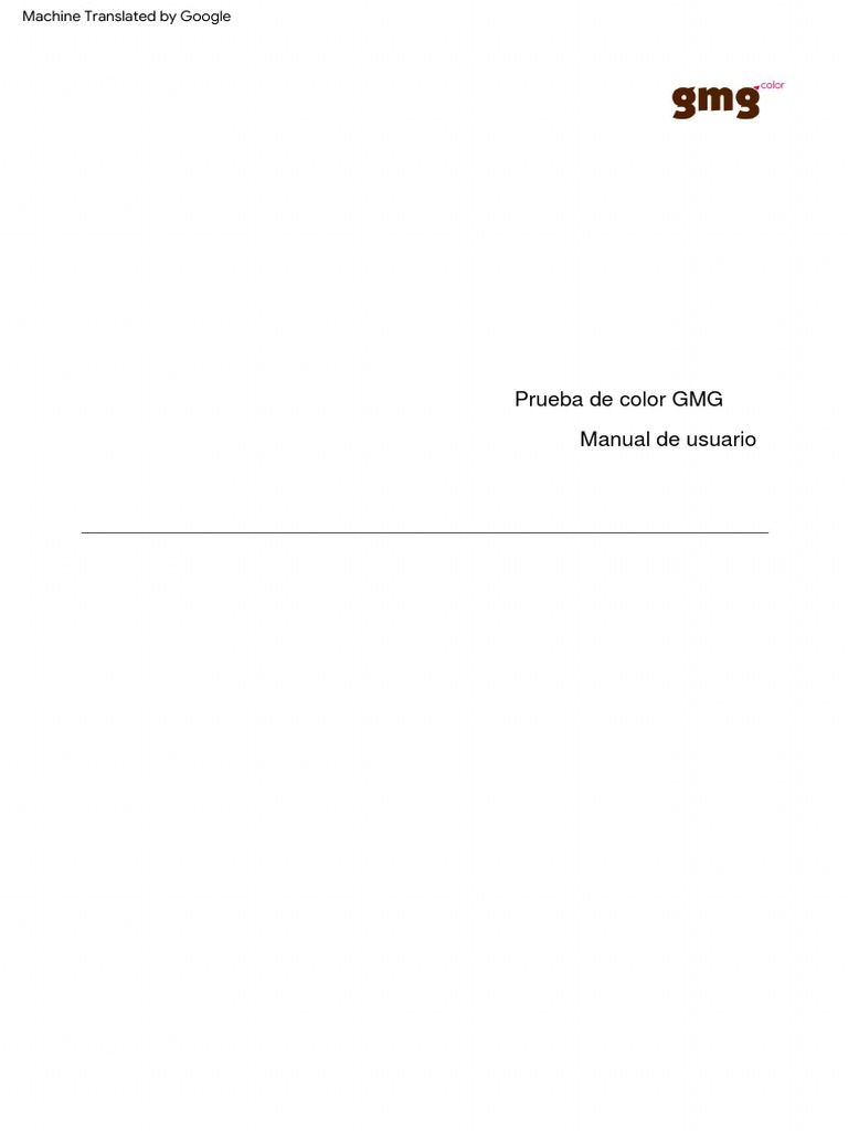GMG-ColorProof Manual Es | PDF | Microsoft Windows | Archivo de computadora