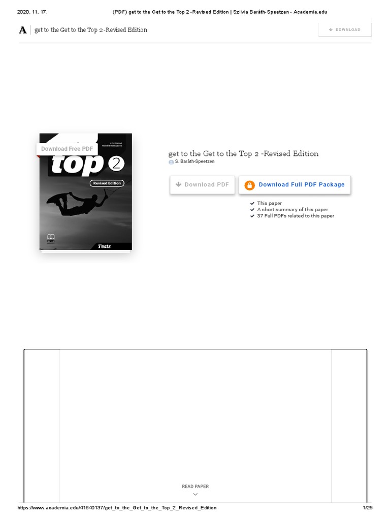 Get to the Top 2: Revised Edition PDF | PDF