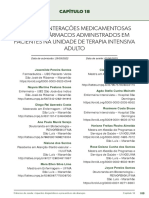 Principais Interacoes Medicamentosas Entre Os Farmacos Administrados em Pacientes Na Unidade de Terapia Intensiva Adulto