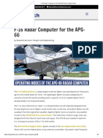 F-16 Radar Computer For The APG-66 Pulse Doppler Radar