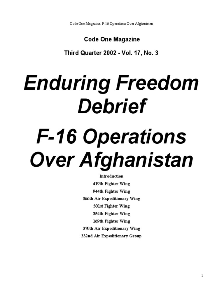 Code one magazine enduring freedom afganistan pdf general dynamics