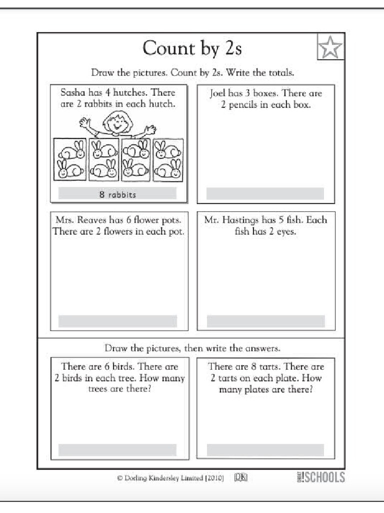 Skip Counting by 2's Word Problems | PDF