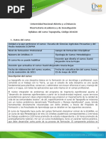 Syllabus Del Curso Topografía - 201620