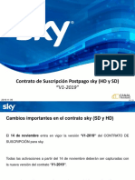 Contrato de Suscripción Postpago Sky (HD y SD) "V1-2019"